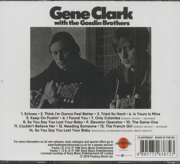 Gene Clark With The Gosdin Brothers (CD)