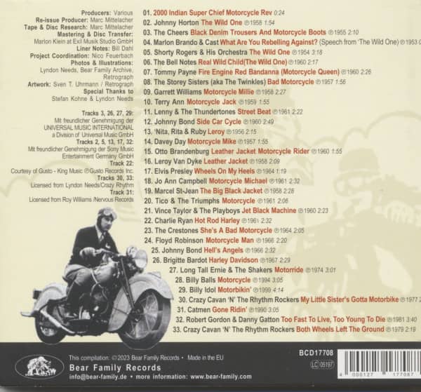 Road Hawg! - 33 Motorcycle Street Beats (CD)