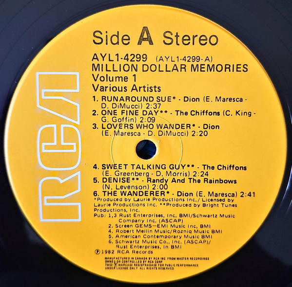Million Dollar Memories Vol.1 (LP )