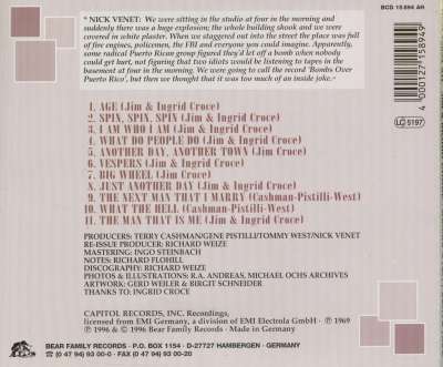 Jim & Ingrid Croce CD: Bombs Over Puerto Rico (CD) - Bear Jim & Ingrid Croce CD: Bombs Over Puerto Rico (CD) - Bear