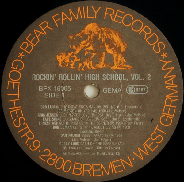 Rockin' Rollin' Highschool Vol. 2 (LP)