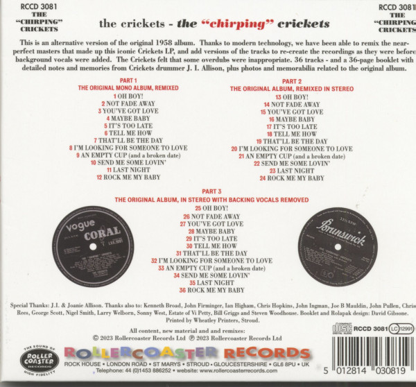 The Chirping Crickets (CD)