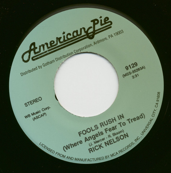 Fools Rush In - For You (7inch, 45rpm)
