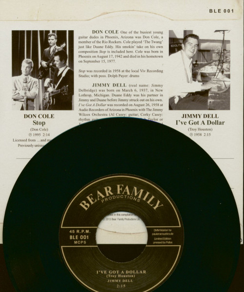 Jimmy Dell & Don Cole - I've Got A Dollar - Stop (7inch, 45rpm, PS, BC, Ltd.)