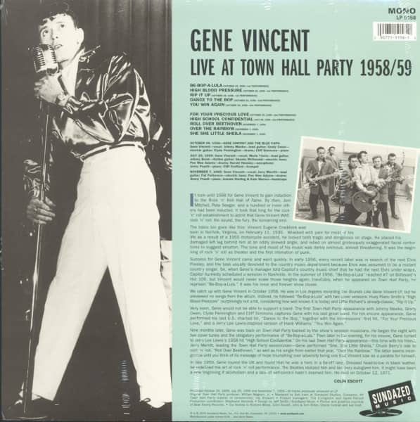At Town Hall Party 1958 & 1959 (LP, 180g Vinyl)