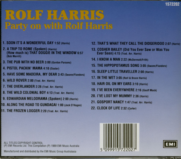 Party On with Rolf Harris (CD)