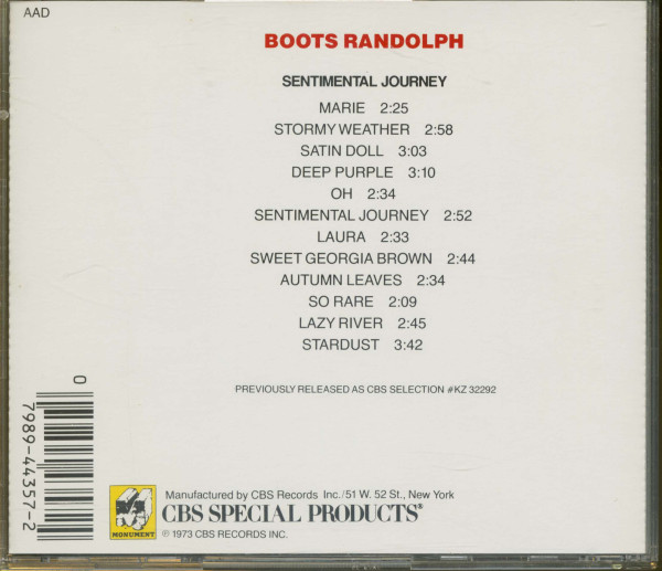 Sentimental Journey (CD)