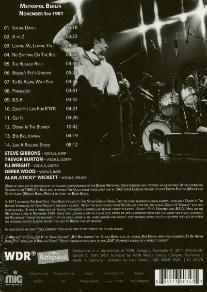 Live At Rockpalast (DVD)