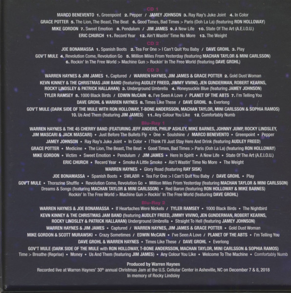 Warren Haynes Presents The Benefit Concert Vol.20 (3-CD & 2 Blu-Ray Delux Set)