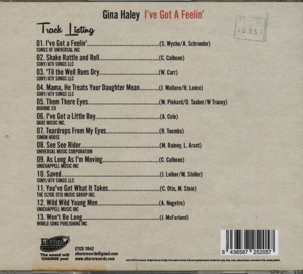 I've Got A Feelin' (CD)