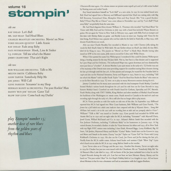 Stompin', Vol.16 (LP)