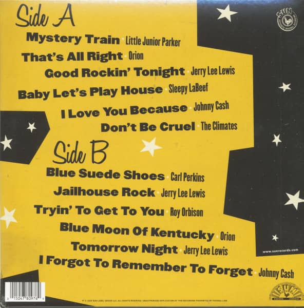 Sun Records Sings Elvis Presley (LP, Clear Smoke Vinyl)
