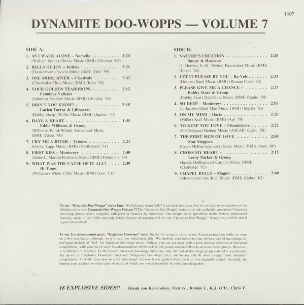 Dynamite Doo-Wopps Vol.7 - American Style (LP)