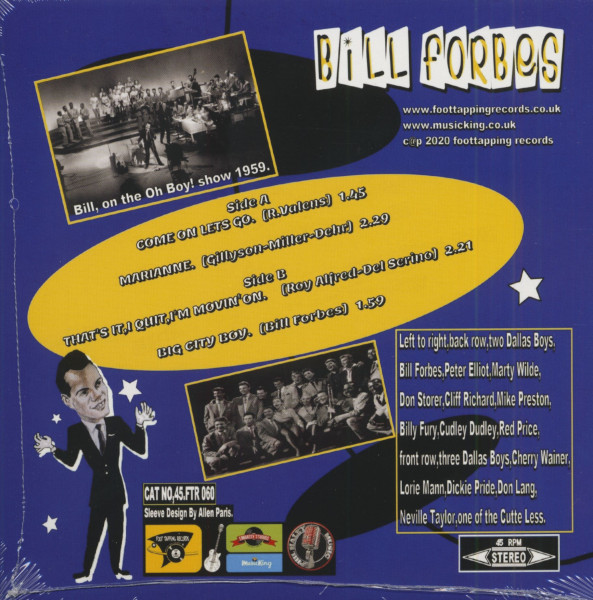 Bill Forbes Vol.2 (7inch, 45rpm, EP, PS)