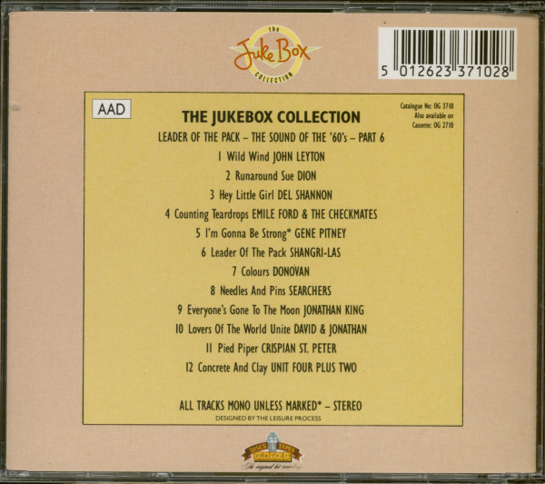 Leader Of The Pack - The Sound Of The '60's - Part 6 (CD)