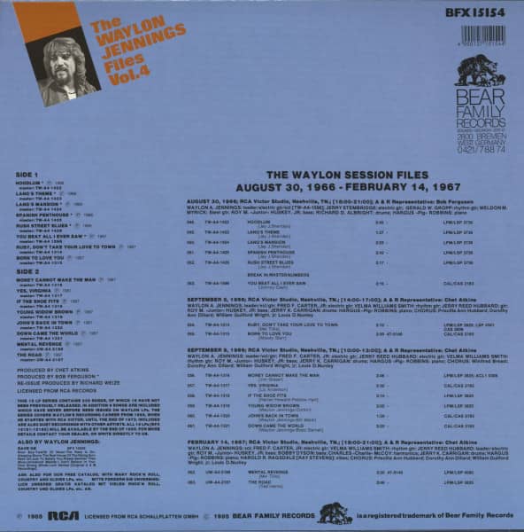 The Waylon Jennings Files, Vol.4 (LP)