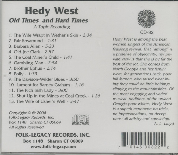 Old Times & Hard Times (CD)
