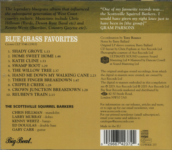 Blue Grass Favorites (CD)