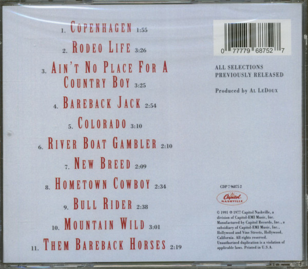 Songs Of Rodeo Life (CD)