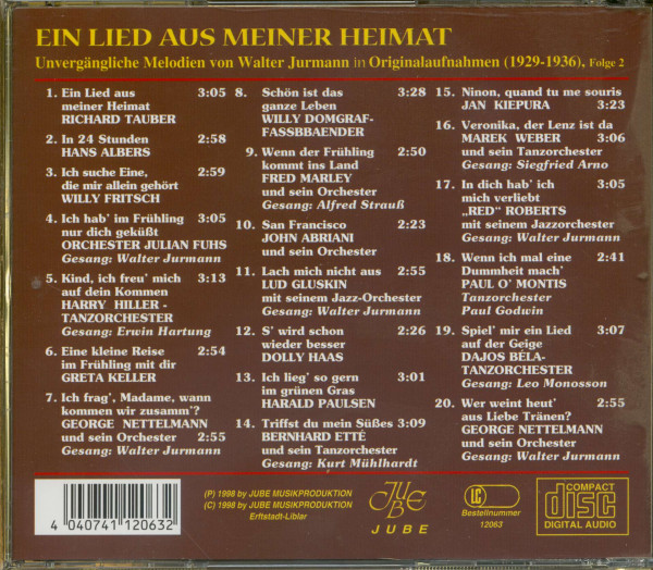 Ein Lied aus meiner Heimat (CD)