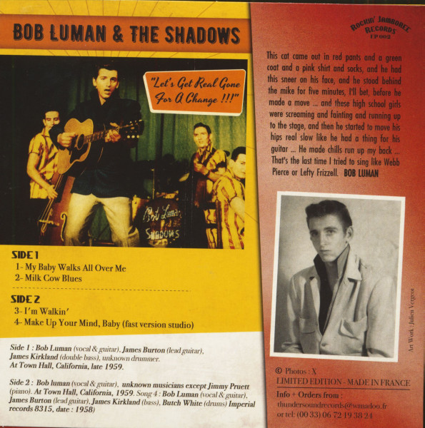 Let's Get Real Gone For A Change!!! (7inch, EP, 45rpm, PS, Ltd.)