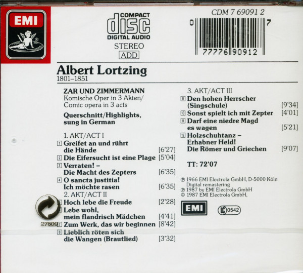 Zar Und Zimmermann (CD)