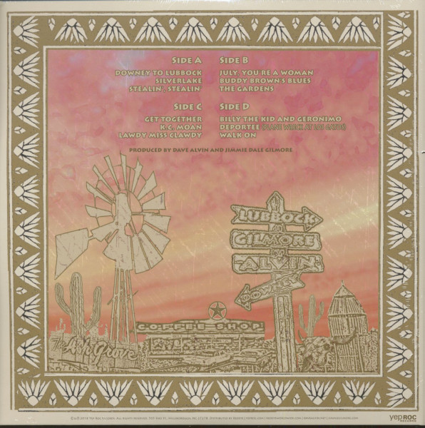 Dave Alvin And Jimmie Dale Gilmore - Downey To Lubbock (2-LP)