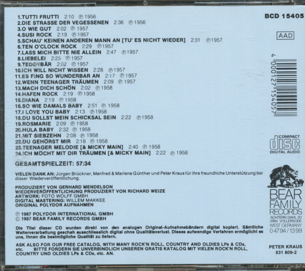 Die Singles 1956-1958