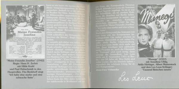 Es leuchten die Sterne - Die schönsten Filmmelodien von Leo Leux 1931-42 (CD)
