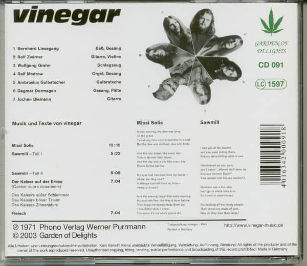 Vinegar (CD)