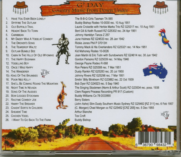 G' Day - Country Music From Down Under (CD)