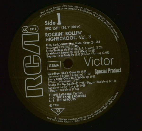 Rockin' Rollin' Highschool Vol.3 (LP)
