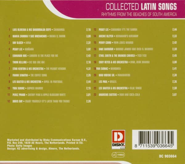 Collected Latin Songs (CD)