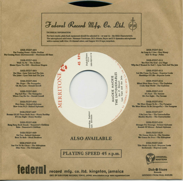 I Do Love You - Mackie Mackie (7inch, 45rpm, BC, CS)