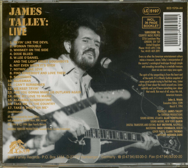 Live - From The Lone Star Cafe & The Great Southeast Music Hall (CD)