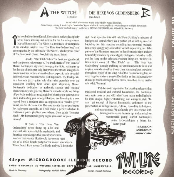 The Witch - Die Hexe Von Gudensberg (7inch, 45rpm)