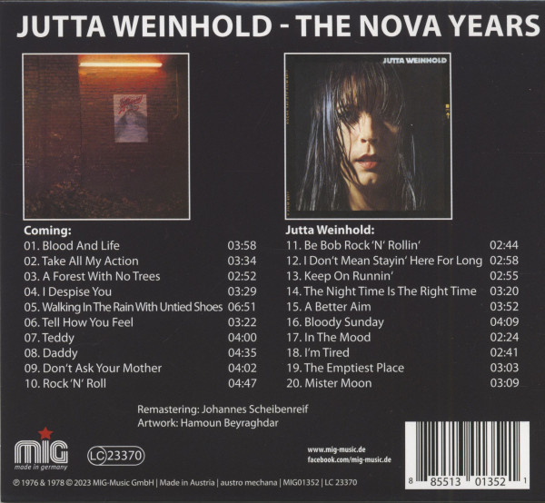The NOVA Years - Coming & Jutta Weinhold (CD)