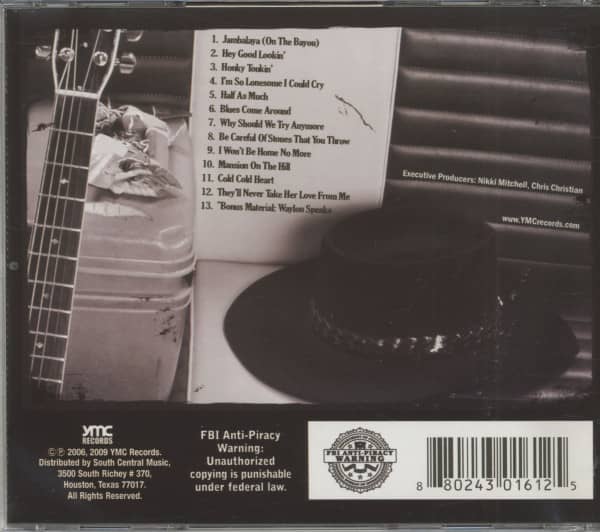 Waylon Sings Hank Williams (CD)