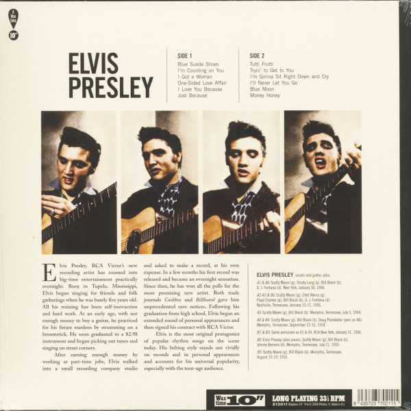 Elvis Presley Debut Album(LP, 10inch, colored Vinyl, Ltd.)