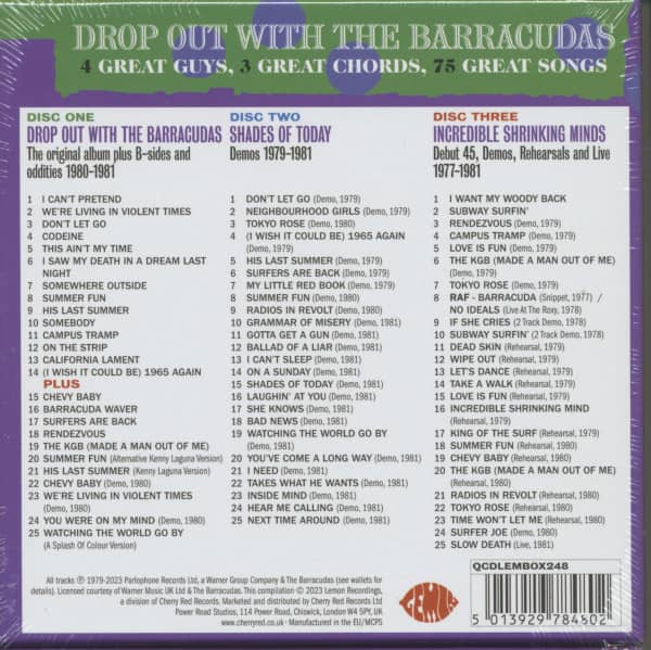 Drop Out With The Barracudas (3-CD Deluxe Edition)