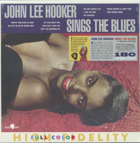 John Lee Hooker Sings the Blues (LP, 180g colored Vinyl) John Lee Hooker Sings the Blues (LP, 180g colored Vinyl)