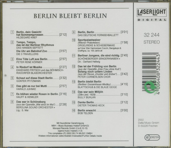 Berlin bleibt Berlin (CD)