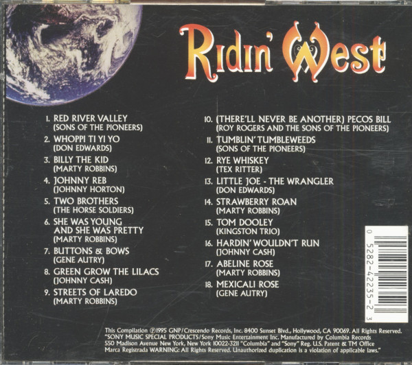 Vol.2, Ridin' West - Traditionals