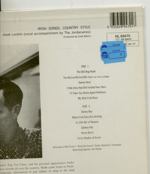 Irish Songs, Country Style (LP)