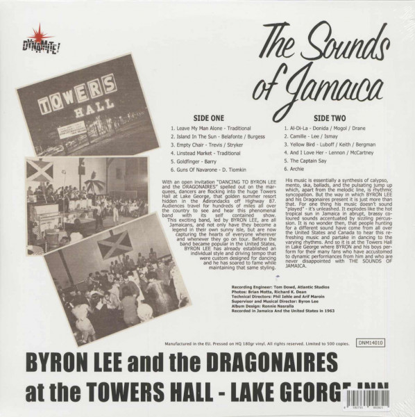The Sounds Of Jamaica: At The Towers Hall - Lake George Inn 1963 (LP, Ltd., Vinyl 180g )