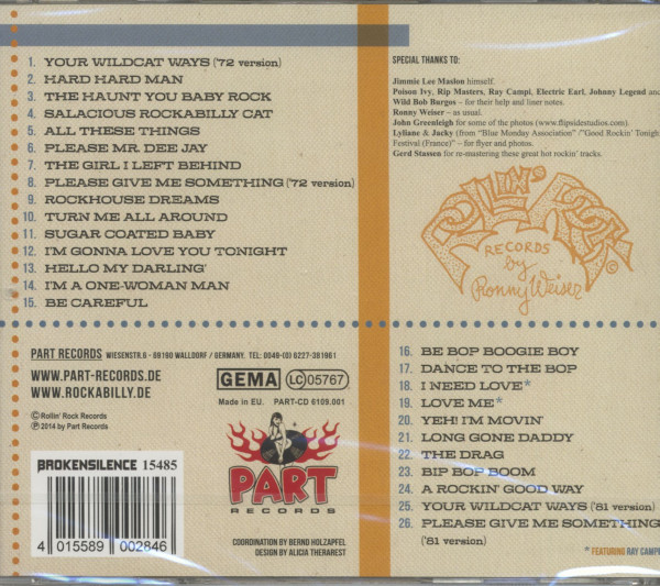 My Wildcat Ways - 26 Hot Tracks (CD)