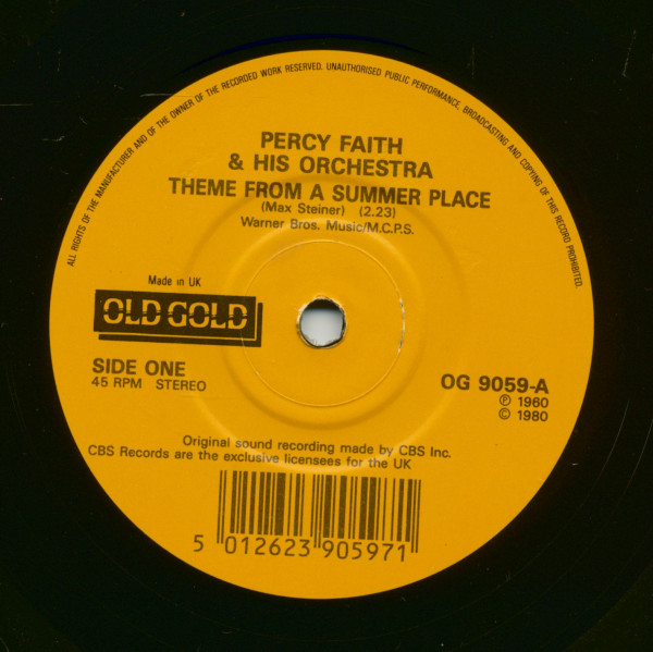 Theme From A Summer Place - Our Winter Love (7inch, 45rpm, SC) Theme From A Summer Place - Our Winter Love (7inch, 45rpm, SC)