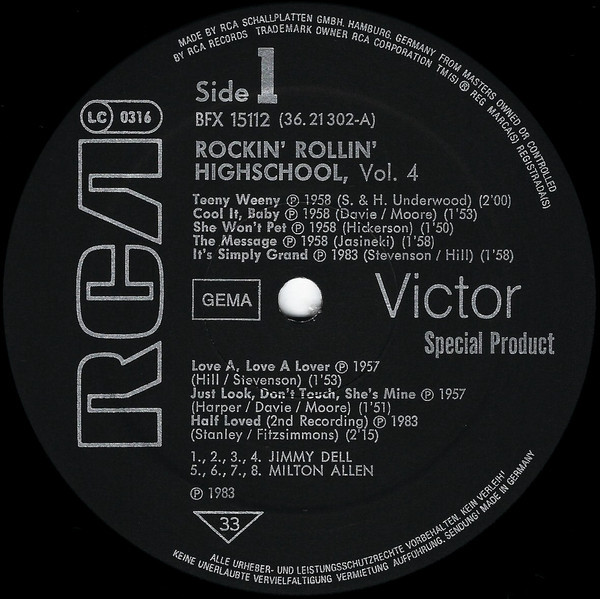 Rockin' Rollin' High School Vol.4 (LP)