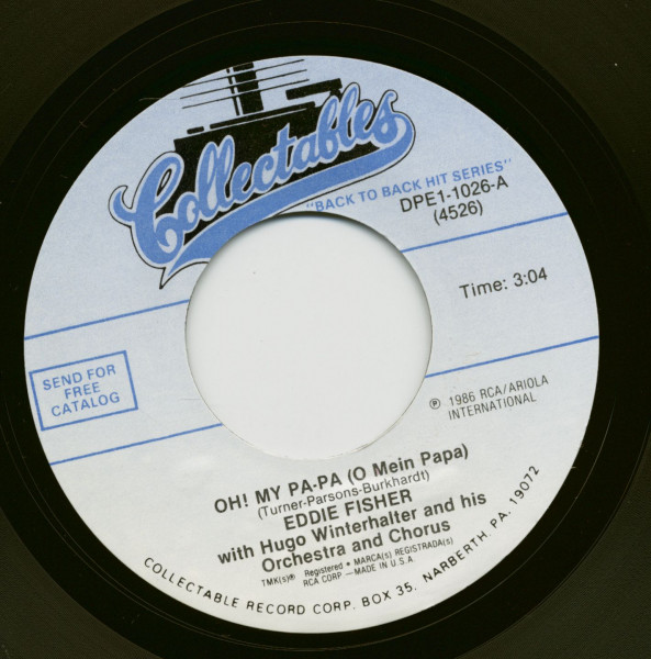 Oh! My Pa-Pa (O Mein Papa) - Anytime (7inch, 45rpm) Oh! My Pa-Pa (O Mein Papa) - Anytime (7inch, 45rpm)