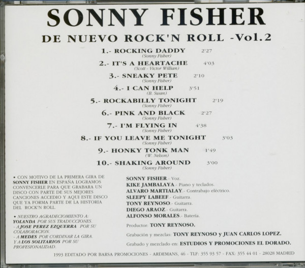 Sonny In Spain - De Nuevo Rock'n'Roll Vol.2 (CD)